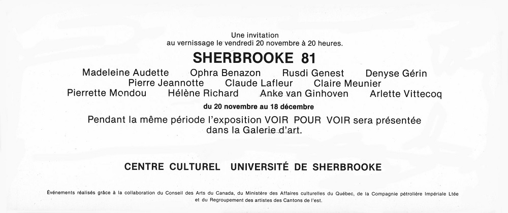 1981 Universite de Sherbrooke