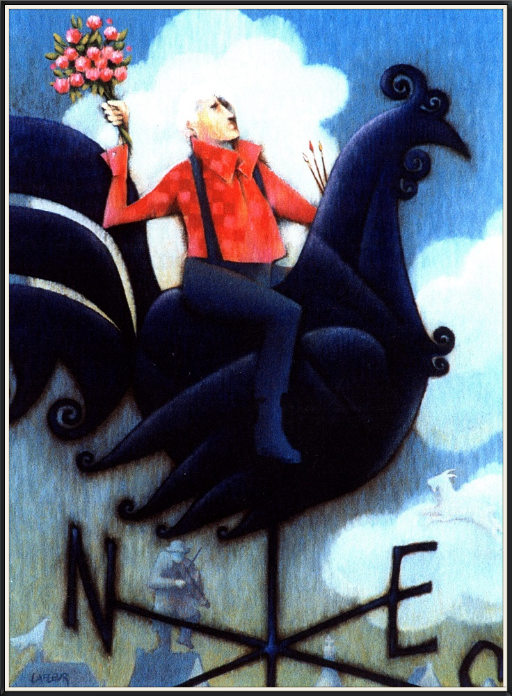 2003 Chagall au ciel de Vitebsk (huile 24''x18'') $1000 encadré