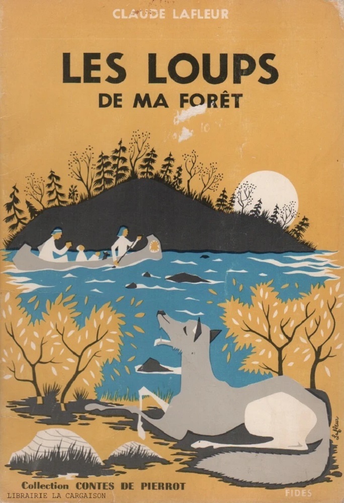 1960 -Illustration livre enfant - Les loups de ma foret - Édition Fides